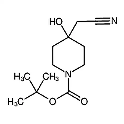 N-Boc-4-гидрокси-4-腈метил-哌啶