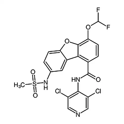 N-(3,5-二염소피리딘-4-基)-4-二불소메틸산소基-8-[(메틸磺酰基)아미노]二벤젠并[b,d]푸란-1-메틸아미드