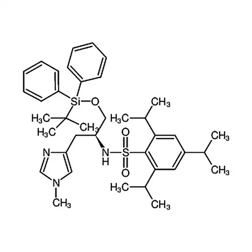 Nα-(2,4,6-三异プロピルフェニル磺酰基)-O-(tert-ブチル二フェニルメチルケイ素基)-π-メチル-L-组氨アルコール
