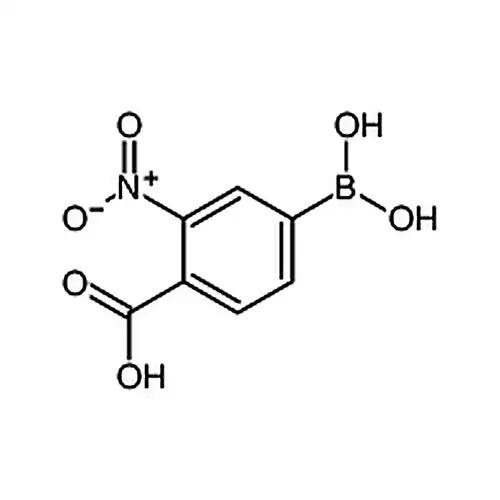 4-카르복시-3-니트로벤젠붕산 (含不同量的무수물)