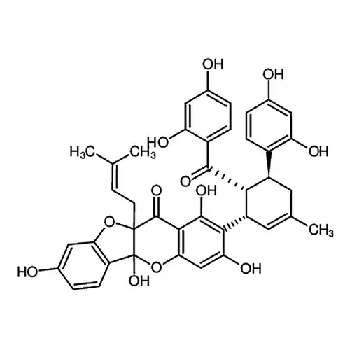 (5aR,10aS)-2-((1S,2R,3S)-2-(2,4-二ヒドロキシベンゾイル基)-2',4'-二ヒドロキシ-5-メチル-1,2,3,6-四水素-[1,1'-联ベンゼン]-3-基)-1,3,8,10a-四ヒドロキシ-5a-(3-メチルブチル-2-エン-1-基)-5a,10a-二水素-11H-ベンゼン并フラン并[3,2-b]ベンゼン并吡喃-11-ケトン