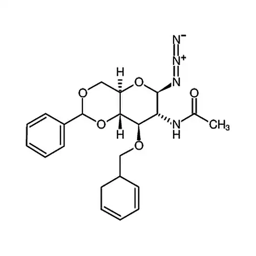 2-에틸酰아미노-3-O-벤질-4,6-O-벤젠亚메틸-2-脱산소-&beta;-D-吡喃포도당基叠질화物