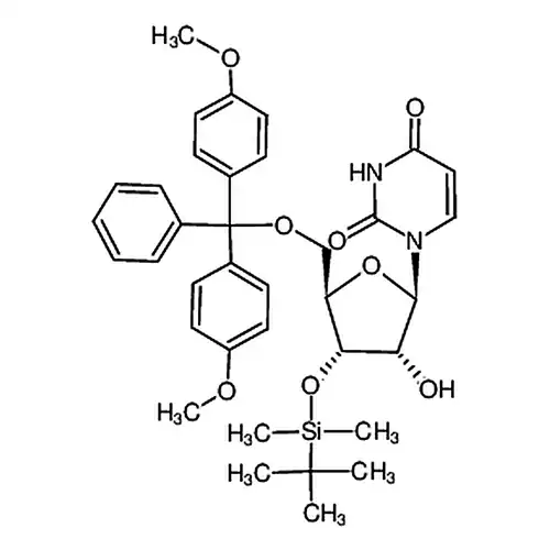1-((2R,3R,4S,5R)-5-((双(4-メチル酸素基フェニル)(フェニル)メチル酸素基)メチル)-4-((tert-ブチルジメチルケイ素アルカン基)酸素基)-3-ヒドロキシテトラヒドロフラン-2-基)ピリミジン-2,4(1H,3H)-二ケトン