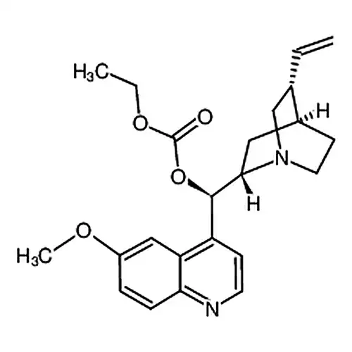 Ethyl ((R)-(6-methoxyquinolin-4-yl)((1S,2S,4S,5R)-5-vinylquinuclidin-2-yl)methyl) carbonate