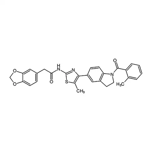 2-(벤젠并[d][1,3]二恶茂-5-基)-N-(5-메틸-4-(1-(2-메틸벤조일基)인돌啉-5-基)티아졸-2-基)에틸아미드