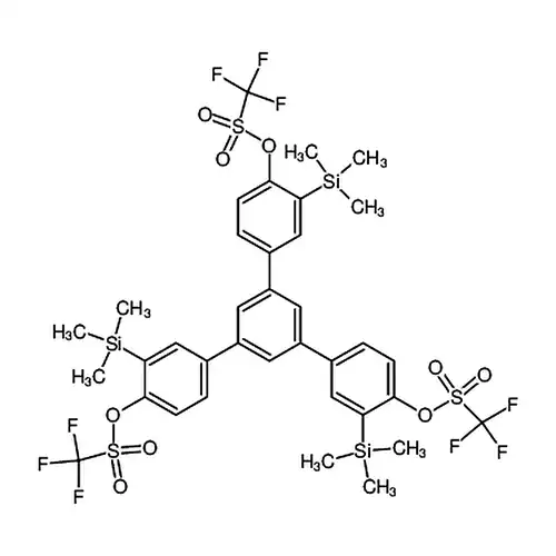 1,3,5-Tris[4-(trifluoromethanesulfonyloxy)-3-(trimethylsilyl)phenyl]benzene