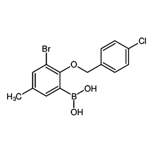 3-臭素-2-(4'-塩素苄酸素基)-5-メチルフェニルホウ酸