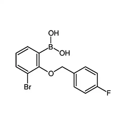 3-브롬-2-(4′-불소苄산소基)-페닐붕산