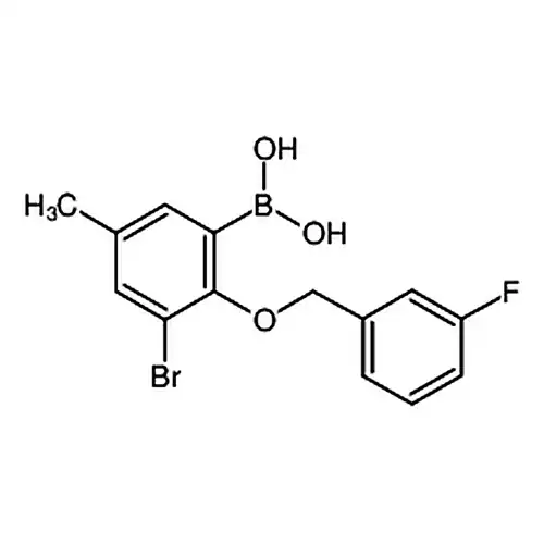 3-브롬-2-(3'-불소苄산소基)-5-메틸페닐붕산