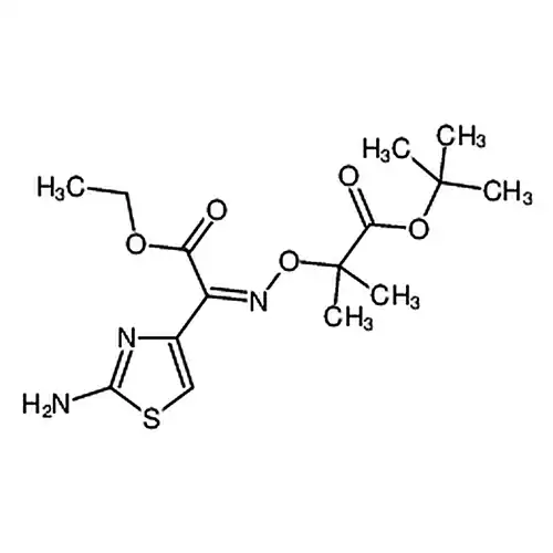 (Z)-2-(2-アミノチアゾール-4-基)-2-(1-叔ブチル酸素羰基-1-メチル)エチル酸素亚アミノ酢酸エチルエステル