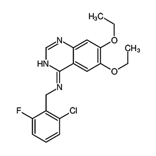 N-(2-塩素-6-フッ素ベンジル)-6，7-二エチル酸素基-4-アミン