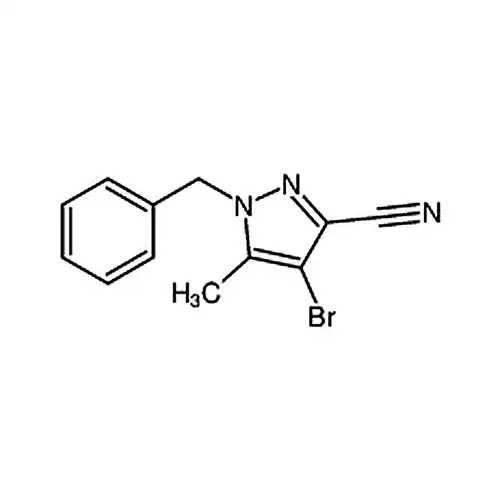 1-Benzyl-4-bromo-5-methyl-1H-pyrazole-3-carbonitrile
