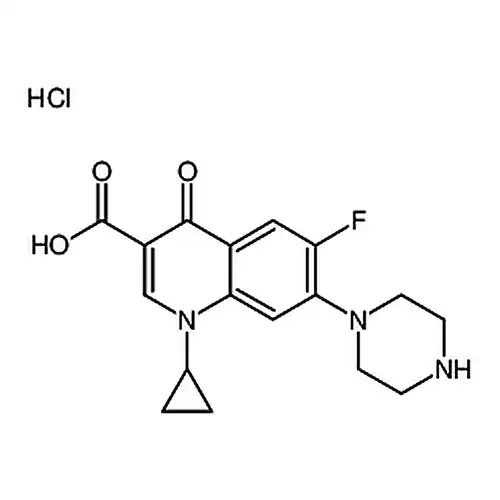 1-环프로필基-6-불소-4-산소代-7-(哌嗪-1-基)-1,4-二수소퀴놀린-3-羧산x염산염