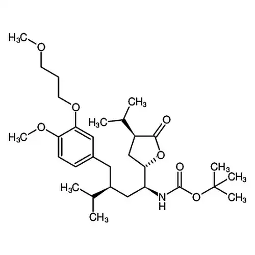 [(1S,3S)-3-[[4-メチル酸素基-3-(3-メチル酸素基プロピル酸素基)フェニル]メチル]-4-メチル-1-[(2S,4S)-四水素-4-イソプロピル-5-酸素代-2-フラン基]ペンチル基]-アミノギ酸叔ブチルエステル