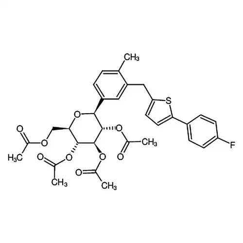 (2R,3R,4R,5S,6S)-2-(에틸酰산소基메틸)-6-(3-((5-(4-불소페닐)티오펜-2-基)메틸)-4-메틸페닐)四수소-2H-吡喃-3,4,5-三基 三아세트산에스테르
