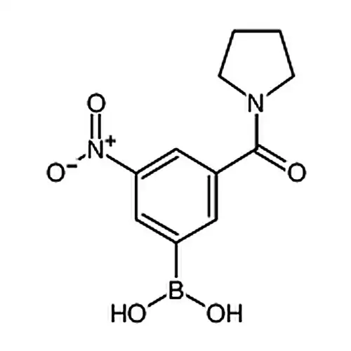 (3-Nitro-5-(pyrrolidine-1-carbonyl)phenyl)boronic acid