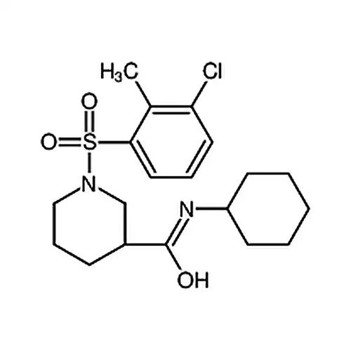 (S)-1-((3-염소-2-메틸페닐)磺酰基)-N-环헥실基哌啶-3-메틸아미드