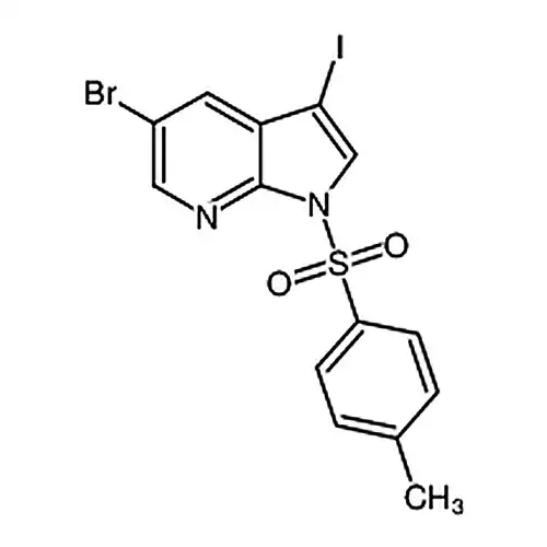 5-臭素-3-ヨウ素-1-[(4-メチルフェニル)磺酰基]-1H-ピロール并[2，3-B]ピリジン