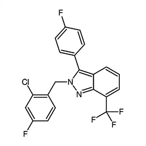 2-(2-염소-4-불소벤질)-3-(4-불소페닐)-7-(三불소메틸)-2H-吲唑