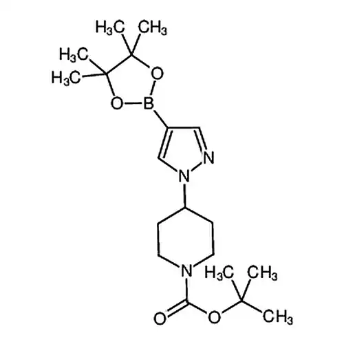 4-[4-(4，4，5，5-四метил-1，3，2-二кислорода杂环пентилбораалкан-2-基)-1H-пиразол-1-基]哌啶-1-муравьиная кислота叔бутилэфир
