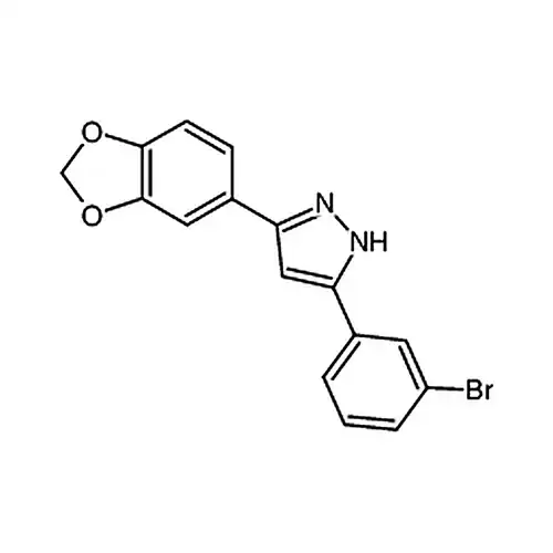 3-(бензол并[d][1,3]二кислорода杂环пентилен-5-基)-5-(3-бромафенил)-1H-пиразол
