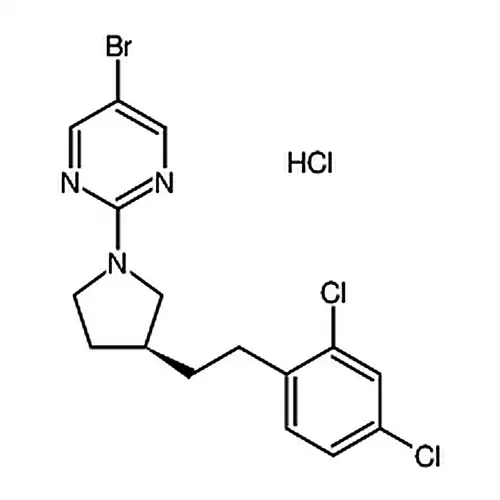 (3S)-N-(2，4-二хлорабензил)-1-(5-бромапиримидин-2-基)пирролалкан基-3-аминсоляная кислотасоль