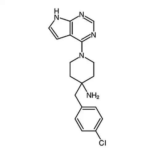4-(4-chlorobenzyl)-1-(7H-pyrrolo[2,3-d]pyriMidin-4-yl)piperidin-4-aMine