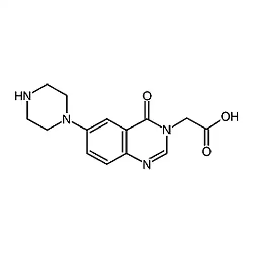 2-(4-кислорода代-6-(哌嗪-1-基)喹唑啉-3(4H)-基)уксусная кислота