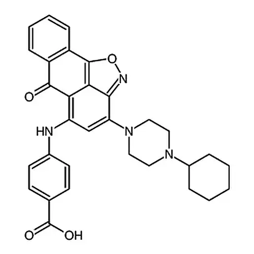 4-((3-(4-环гексил基哌嗪-1-基)-6-кислорода代-6H-蒽并[1,9-cd]异恶唑-5-基)амино)бензолмуравьиная кислота