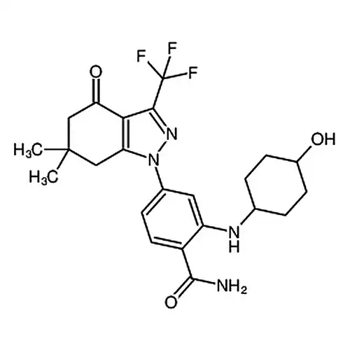 4-(6,6-디메틸-4-산소代-3-(三불소메틸)-4,5,6,7-四수소-1H-吲唑-1-基)-2-((反式-4-히드록시环헥실基)아미노)벤조일아민