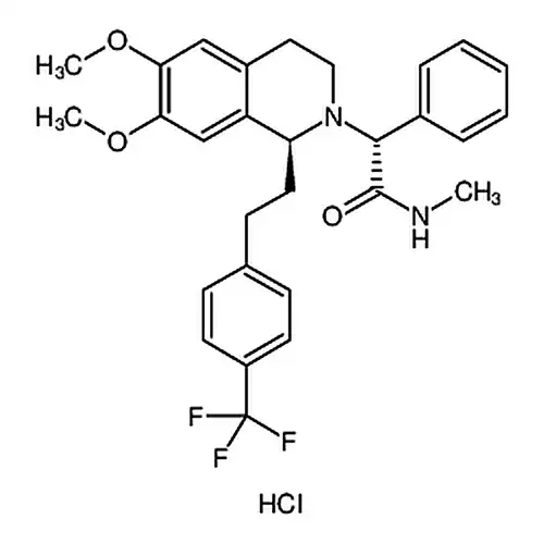 (R)-2-((S)-6,7-二메틸산소基-1-(4-메틸벤젠에틸)-3,4-二수소이소퀴놀린-2(1H)-基)-N-메틸-2-페닐에틸아미드염산염
