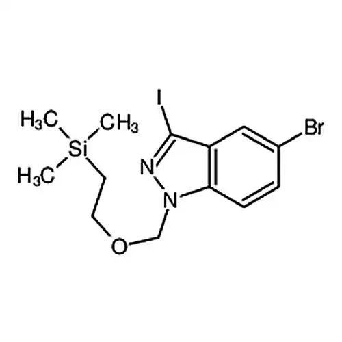 5-브롬-3-요오드-1-((2-(三메틸메틸규소알칸基)에틸산소基)메틸)-1H-吲唑