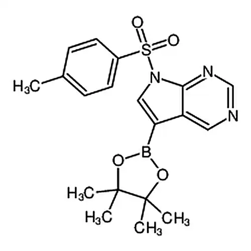 5-(4,4,5,5-Tetramethyl-1,3,2-dioxaborolan-2-yl)-7-tosyl-7H-pyrrolo[2,3-d]pyrimidine