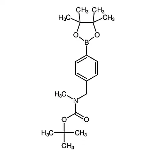 메틸(4-(4,4,5,5-四메틸-1,3,2-二산소붕소杂环펜틸알칸-2-基)벤질)아미노개미산叔부틸에스테르