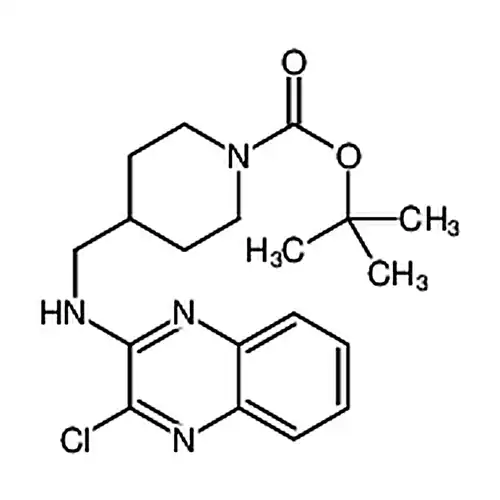 4-[[(3-хлора-2-喹喔啉基)амино]метил]-1-哌啶муравьиная кислота叔бутилэфир