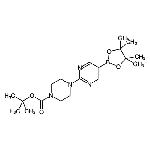tert-Butyl 4-(5-(4,4,5,5-tetramethyl-1,3,2-dioxaborolan-2-yl)pyrimidin-2-yl)piperazine-1-carboxylate
