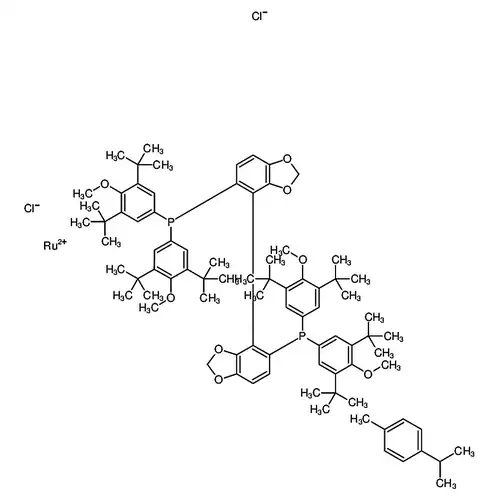 хлорид[(R)-(-)-5,5'-双[双(3,5-二трет-бутил-4-метилкислорода基фенил)膦]-4,4'-二-1,3-бензол并二茂](对伞花烃)钌(II)хлорид