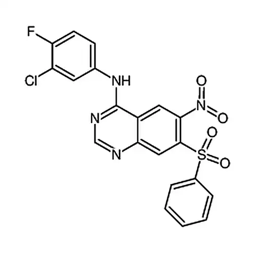 N-(3-хлора-4-фторафенил)-6-нитро-7-(фенил磺酰基)喹唑啉-4-амин