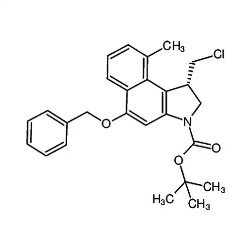 (S)-3-Boc-5-(苄酸素基)-1-(塩素メチル)-9-メチル-2,3-二水素-1H-ベンゼン并[e]インドール