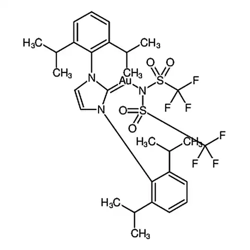 [1,3-双(2,6-二이소프로필페닐)이미다졸-2-亚基][双(三불소메틸磺酰基)酰亚아민]금(I)