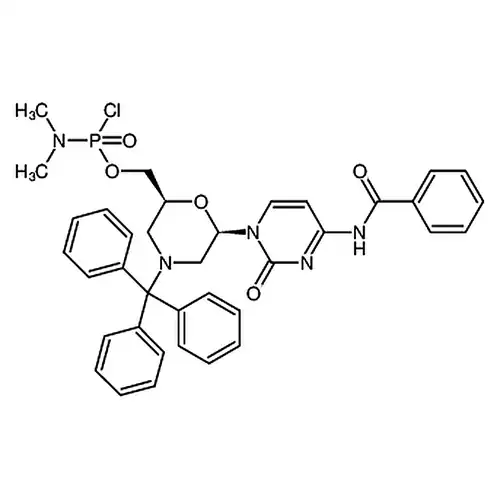 ((2S,6R)-6-(4-ベンゾイルアミン-2-酸素代ピリミジン-1(2H)-基)-4-三ベンゼンメチル吗啉-2-基)メチル ジメチル亚リンアミド塩素