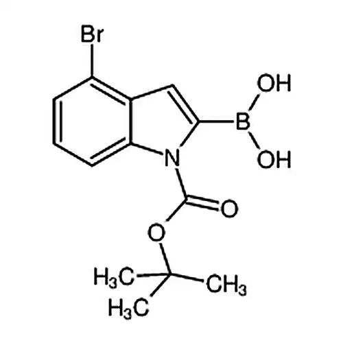 (4-Bromo-1-(tert-butoxycarbonyl)-1H-indol-2-yl)boronic acid