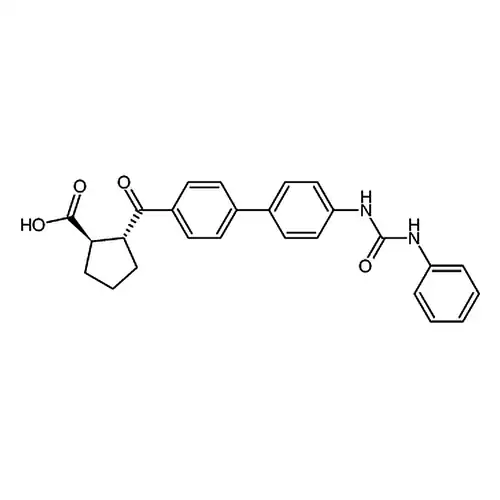 (1R,2R)-2-[[4-[[(фениламино)羰基]амино][1,1-联бензол]-4-基]метил酰基]环пентилалкан羧кислота