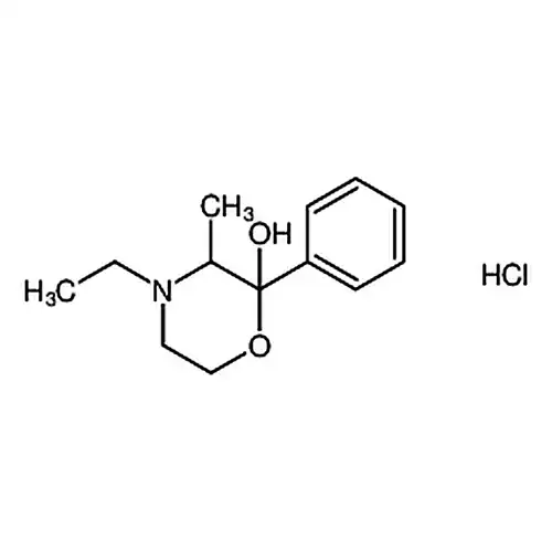 4-ethyl-2-hydroxy-3-methyl-2-phenylmorpholine HCl